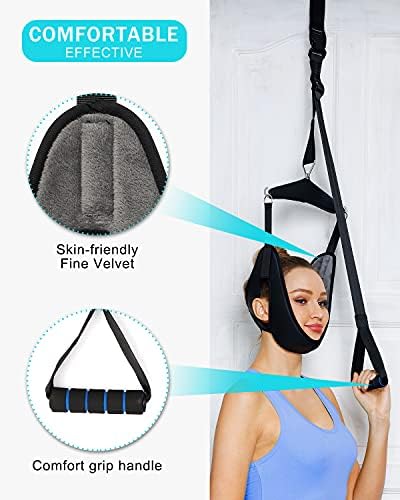 Dispositivo de Tracción Cervical Comness para Puerta, Hamaca Portátil para Alivio de Dolor de Cuello, Terapia Física para Descompresión Cervical. - imagen 3