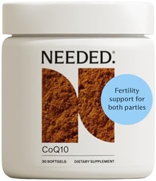 Suplemento de CoQ10 Needed. 200mg - Ubiquinol 200mg para Mujeres y Hombres - Suplemento de Salud Preconcepcional, No GMO, Softgels - 30 Cápsulas - imagen 1