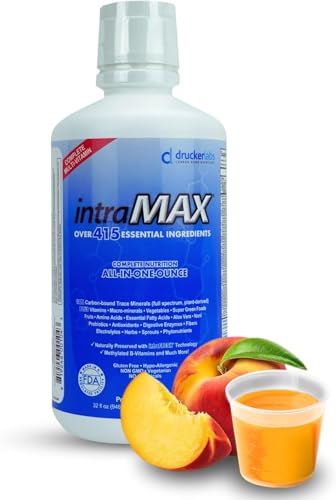 Drucker Labs - intraMAX Multivitamínico Líquido Orgánico, Sin GMO, Sin Lácteos, Sin Gluten, Magnesio, Vitaminas D, C y E, Zinc (32 oz., Durazno Mango) - imagen 4