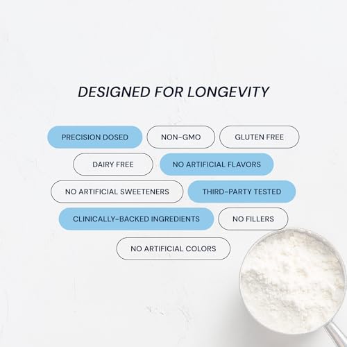 Póder de Colágeno Hidrolizado Blueprint Bryan Johnson – Colágeno Tipo I, II y III para Mujeres y Hombres – Suplemento Sin Sabor para Cabello, Piel, - imagen 8