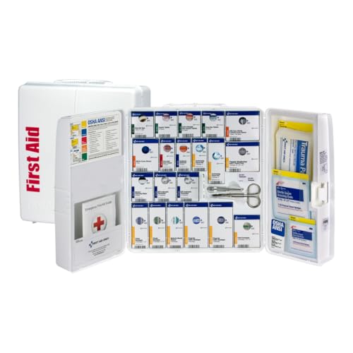 Kit de ros Auxilios First Aid Only SmartCompliance para 50 Personas - Cumple con OSHA - Gabinete de Plástico Grande - 245 Piezas para Cortes y - imagen 4