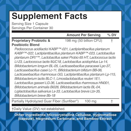 Probioticos 3 en 1 MARYRUTH'S para la Salud Digestiva | Prebióticos y Postbióticos | Suplemento para Hombres y Mujeres | 23 Cepas Únicas | 50 Mil - imagen 2