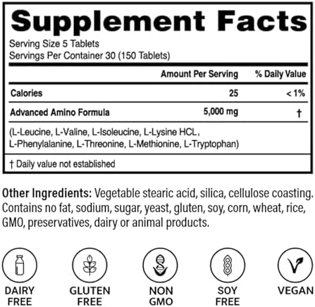 Advanced Bionutritionals – Tabletas de Fórmula Avanzada de Aminoácidos, Suplemento para Construir Músculo, Recuperación Post Entrenamiento, Energía y - imagen 2