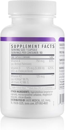 Biote Nutraceuticals - ADK 5 - Inmunidad + Salud Cardiovascular (90 Cápsulas) - imagen 5