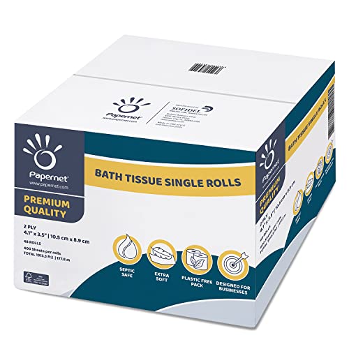 Papel Higiénico Papernet 48 Rollos Individuales de 400 Hojas Premium | Compatible con Sistema de Dispensado Universal | 2 capas 4.1” x 4.0” - imagen 3