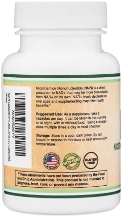 Suplementos Double Wood NMN, 60 Cápsulas (125 mg por Cápsula) - imagen 6