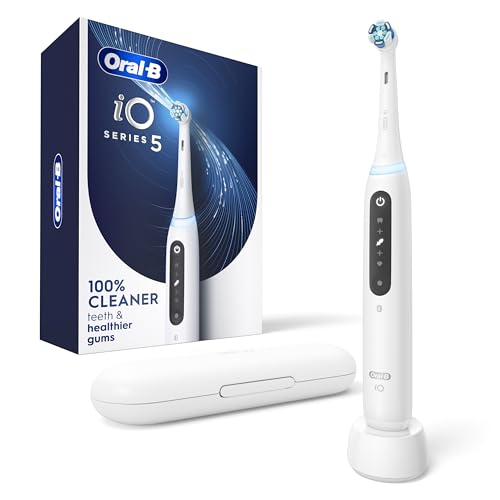 Cepillo de Dientes Eléctrico Recargable Oral-B iO5, Limpieza Personalizable, 5 Modos, Sensor de Presión Visual, Estuche de Viaje, Color Blanco - imagen 4