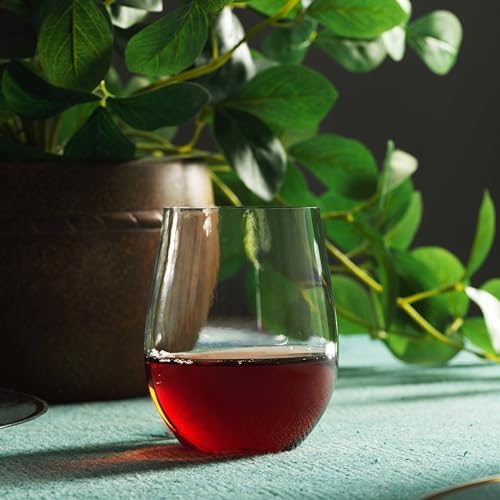 Vasos de Vino Desechables Munfix de Plástico, Sin Tallo, 12 oz, Transparentes y a Prueba de Rotos, Sin BPA, Paquete de 48 - imagen 6
