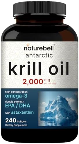 Suplemento de Aceite de Kril Antártico NatureBell 2000mg, 240 Cápsulas Blandas, 3X Fuerza, Fuente Natural de Omega-3, EPA 240mg + DHA 160mg + - imagen 7