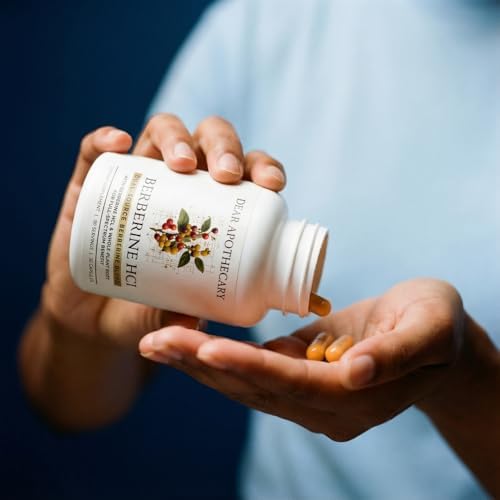 Suplemento de Berberina HCl 1200mg Dear Apothecary - Extracto de Corteza y Raíz - Berberis Aristata - Botánico Cultivado en EE. UU. - Cápsulas - imagen 6