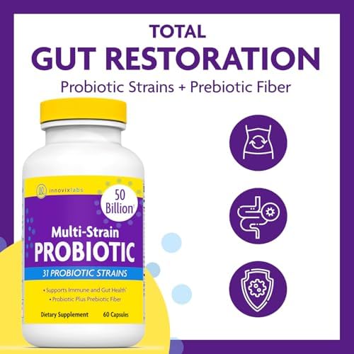 InnovixLabs Probioticos Multi Cepas para Hombres y Mujeres - Suplemento Probiotico - 50 Mil Millones CFU - Salud Digestiva, Inmunidad, 60 Cápsulas - imagen 2