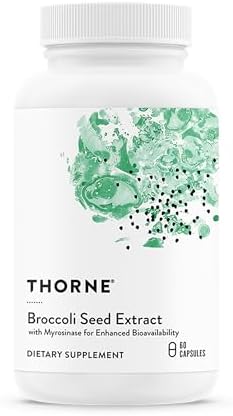 THORNE - Extracto de Semilla de Brócoli - Apoya la Desintoxicación Hepática y Proporciona Antioxidantes* - Suplemento de SGS, Vitamina C y Polvo de - imagen 1