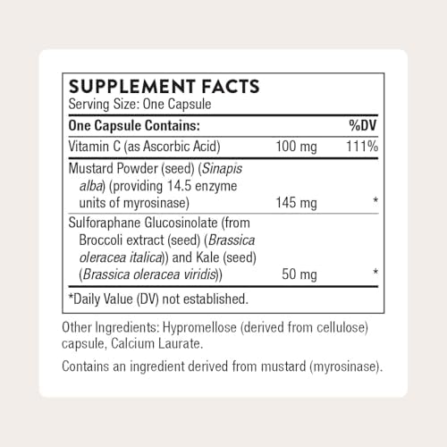 THORNE - Extracto de Semilla de Brócoli - Apoya la Desintoxicación Hepática y Proporciona Antioxidantes* - Suplemento de SGS, Vitamina C y Polvo de - imagen 2