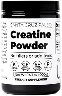 Santa Cruz Paleo Creatina Monohidratada en Polvo Micronizada, Sin Sabor, Suplemento Pre Entreno y de Soporte Muscular, Keto y Sin Gluten, 80 - imagen 1