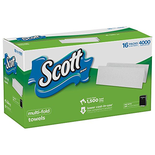Toallas de Papel Multicapa Scott Profesional para Negocios Pequeños (08009), 9.2” x 9.4”, (4000 Toallas por Caja) - imagen 5