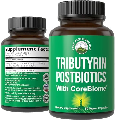 Suplemento Postbiótico CoreBiome Tributyrin Clínicamente Probado para la Salud Digestiva. Más Efectivo que Cápsulas de Butirato de Sodio. Alta - imagen 1