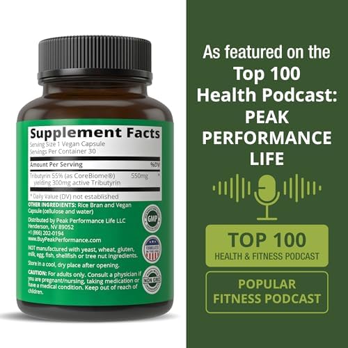 Suplemento Postbiótico CoreBiome Tributyrin Clínicamente Probado para la Salud Digestiva. Más Efectivo que Cápsulas de Butirato de Sodio. Alta - imagen 6