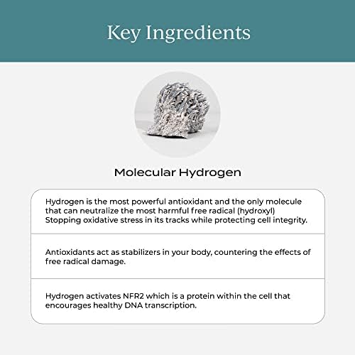 Tabletas de Hidrógeno Molecular H2 de CYMBIOTIKA con Magnesio, Bebida Antioxidante Keto, 30 Tabletas, Sin Gluten, Rápida Disolución, Aumenta Energía - imagen 3