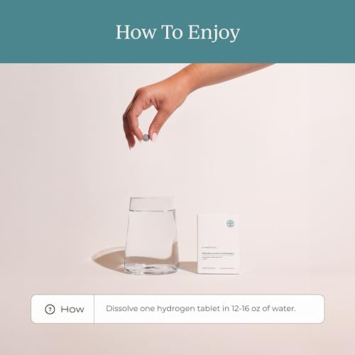 Tabletas de Hidrógeno Molecular H2 de CYMBIOTIKA con Magnesio, Bebida Antioxidante Keto, 30 Tabletas, Sin Gluten, Rápida Disolución, Aumenta Energía - imagen 5