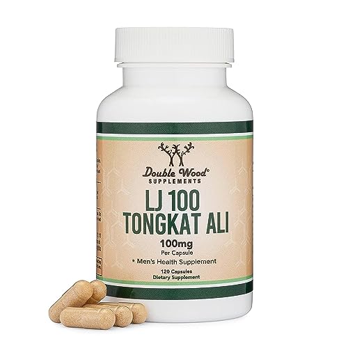 LJ100 Tongkat Ali para Hombres (120 Cápsulas) - Suplemento de Salud Masculina Clínicamente Comprobado y Patentado de Double Wood - imagen 1