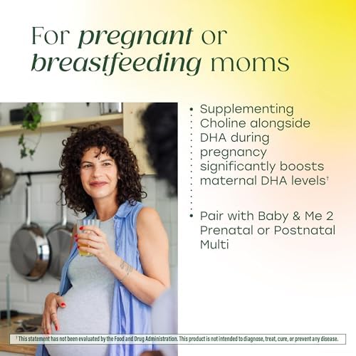MegaFood Baby & Me 2 Vitaminas Prenatales para Mujeres, Suplementos de DHA y Colina, 60 Cápsulas Veganas para el Desarrollo del Cerebro y Ojos del - imagen 5
