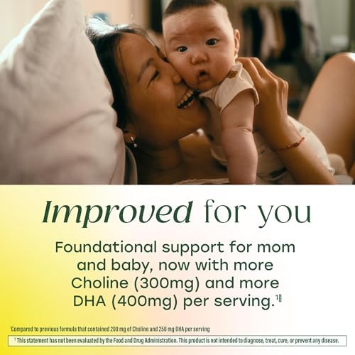 MegaFood Baby & Me 2 Vitaminas Prenatales para Mujeres, Suplementos de DHA y Colina, 60 Cápsulas Veganas para el Desarrollo del Cerebro y Ojos del - imagen 6