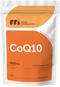 Micro Ingredients CoQ10 400 mg por porción, 240 cápsulas blandas | Hecho con aceite MCT de coco | Coenzima Q10 (Ubiquinona) | Sin OGM - imagen 1