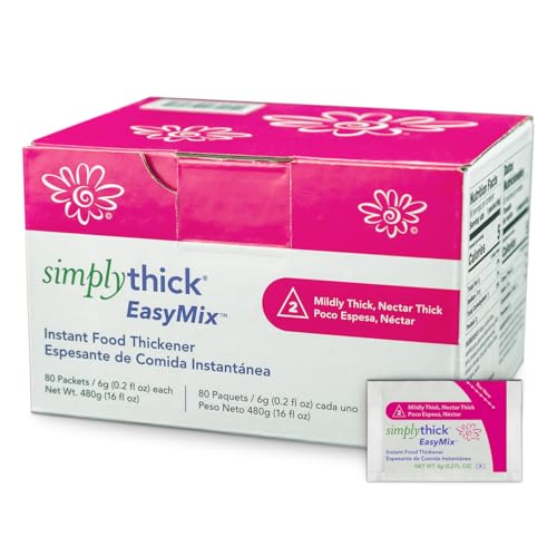 SimplyThick EasyMix | 80 Paquetes Individuales de 6g | Gel Espesorante para Disfagia y Trastornos de Deglución | IDDSI Nivel 2 – Espesor Leve - imagen 1