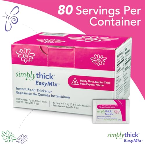 SimplyThick EasyMix | 80 Paquetes Individuales de 6g | Gel Espesorante para Disfagia y Trastornos de Deglución | IDDSI Nivel 2 – Espesor Leve - imagen 6