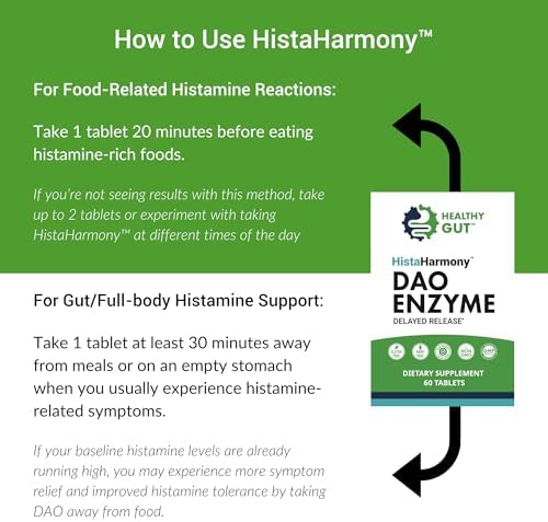 HistaHarmony Healthy Gut | Suplemento de Enzima DAO de Liberación Prolongada | 30,000 HDU Bloqueador de Histamina | 60 Porciones - imagen 8