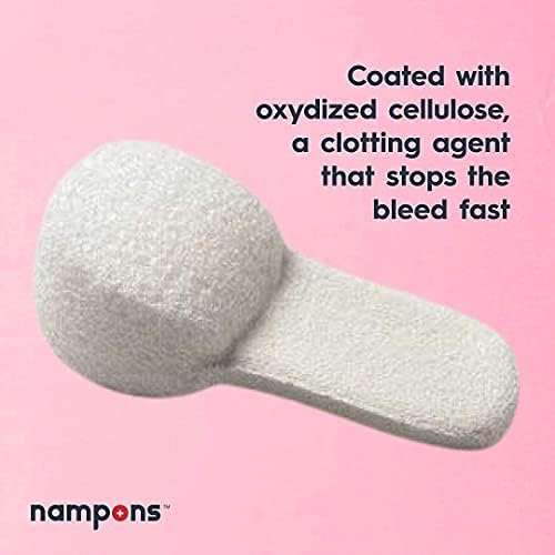 Tapones para Sangrado Nasal Nampons - 24 Tapones con Agente Coagulante para Detener Sangrados Rápido. Ideal para ros Auxilios, Confiables por Médicos - imagen 3