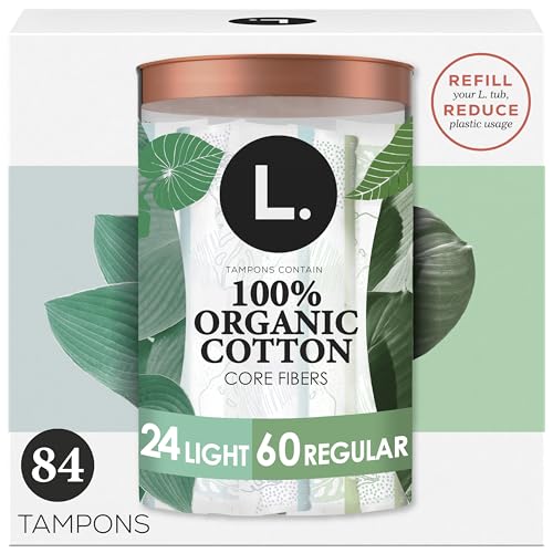 Tampones de Algodón L. Multipack con Absorbencia Ligera/Regular, Núcleo de Algodón Orgánico, Sin Pesticidas Sintéticos ni Fragancias, 84 Piezas - imagen 6