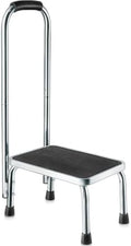 Escalera Plegable con Asa para Adultos y Personas Mayores, Estructura de Acero Cromado, Capacidad de 150 kg, Ideal para Hogar, Baño y Cocina - imagen 1