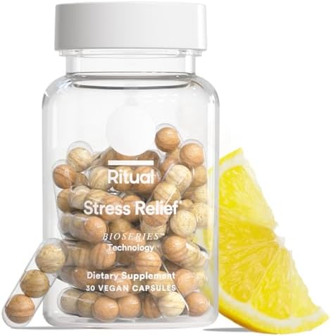 Suplemento Ritual para Alivio del Estrés - Ashwagandha, L-Theanina y Azafrán - Reduce Estrés, Maneja Cortisol, Promueve la Calma - Vegano - Cítrico - - imagen 1