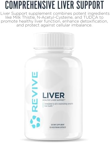 Suplemento Natural de Limpieza Hepática Revive MD, Fórmula de Soporte con Cardo Mariano, Promueve la Salud del Hígado y Reduce la Inflamación – 120 - imagen 3