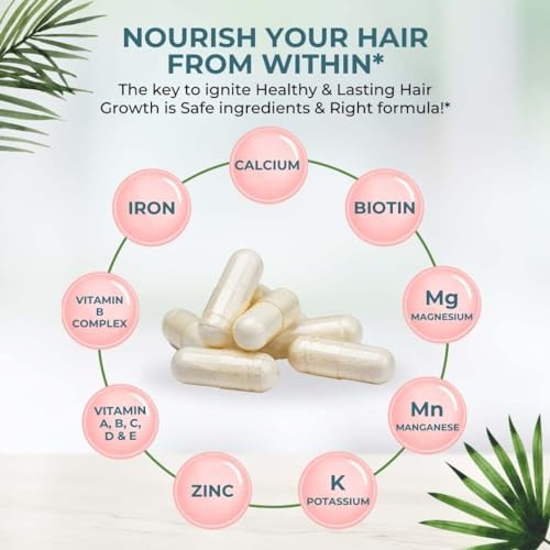 VITAL NUTRITIVE Complejo Vital para el Cabello - Vitaminas para el Crecimiento del Cabello para Mujeres y Hombres - Biotina y Vitamina B - Suplemento - imagen 4