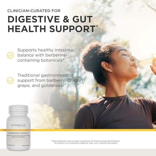 Complejo de Berberina de Integrative Therapeutics - Soporte Digestivo Diario - Suplemento Vegano, Sin Gluten y Sin Lácteo - 90 Cápsulas (45 Porciones) - imagen 2