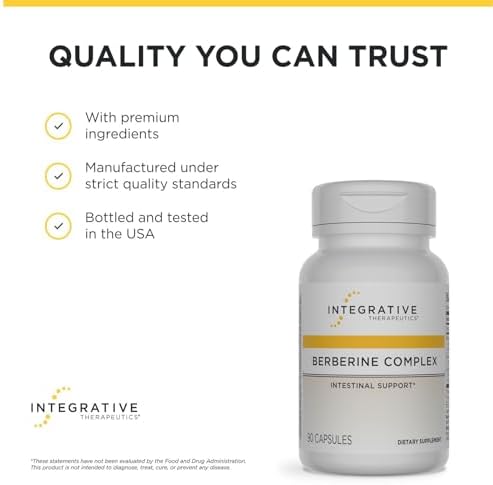 Complejo de Berberina de Integrative Therapeutics - Soporte Digestivo Diario - Suplemento Vegano, Sin Gluten y Sin Lácteo - 90 Cápsulas (45 Porciones) - imagen 6