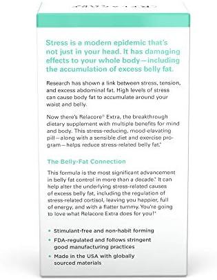 Relacore Extra Máxima Potencia - Suplemento de Cortisol para Mujeres - Reduce Grasa Abdominal por Estrés - Alivio del Estrés - Mejora el Estado de - imagen 2
