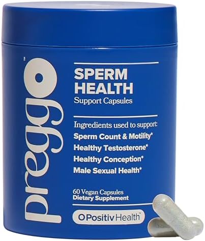 Cápsulas O Positiv Preggo para la Salud Spermática Masculina - Formuladas por OBGYN para Mejorar el Conteo y Movilidad de Espermatozoides con Tongkat - imagen 1
