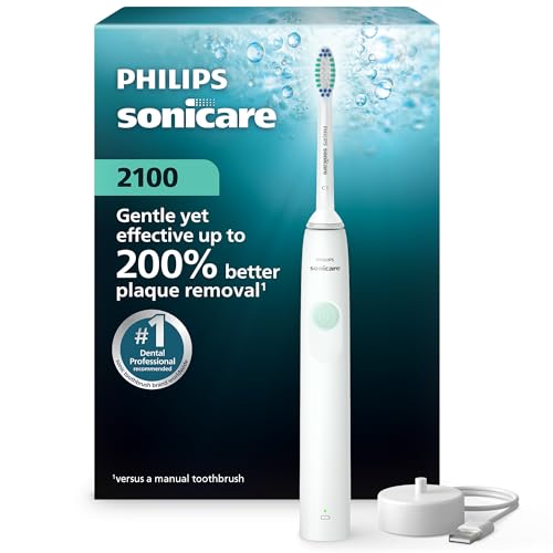 Cepillo de Dientes Eléctrico Philips Sonicare 2100 Series - Tecnología Sónica Avanzada, 2 Niveles de Intensidad, Smartimer & Quadpacer, Blanco, - imagen 5