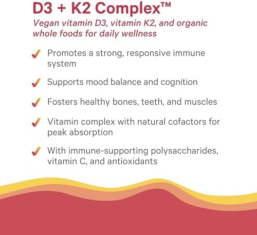 Complejo D3 + K2 de PURE SYNERGY | Suplemento Vegano de Vitamina D3 y K2 | 60 Cápsulas Orgánicas para Huesos, Cerebro e Inmunidad - imagen 4