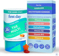 Gomitas Multivitamínicas FIRST DAY para Niños (2-3 Años) | Con Vitaminas A, C, D3, B2, B12, Colina, Folato y 21 Superalimentos Orgánicos | Suministro - imagen 1