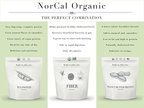 NorCal Organic - Aislado de Proteína de Guisante Premium - 100% Vegano y Orgánico - Sin Sabor - 2 Libras (Paquete de 1) - 35 Porciones - imagen 5