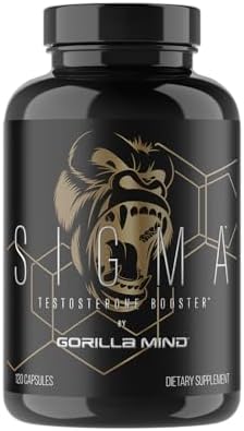 Gorilla Mind Sigma Aumento de Testosterona - Con Extracto de Tongkat Ali y Fadogia Agrestis para Niveles Óptimos de Testosterona (120 Cápsulas) - imagen 1