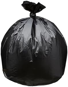 Bolsas de Basura Top Knot de 45 Galones 40X46 1.5 Mil Negras 100 Piezas para Contenedor de 40 a 44 Galones Hechas en EE. UU. - imagen 1