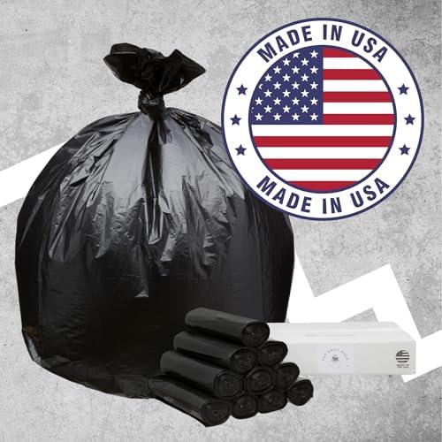 Bolsas de Basura Top Knot de 45 Galones 40X46 1.5 Mil Negras 100 Piezas para Contenedor de 40 a 44 Galones Hechas en EE. UU. - imagen 5