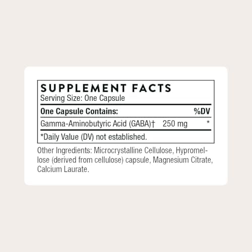 THORNE - PharmaGABA-250 - Suplemento de GABA - 250 mg de Ácido Gamma-Aminobutírico Natural - Promueve la Calma y la Concentración - 60 Cápsulas - imagen 2