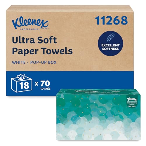 Toallas de Papel Kleenex Professional Ultra Suaves, Caja Pop-Up, Absorbentes, Blancas (18 Cajas de 70 Hojas, Total 1,260 Hojas) - imagen 3