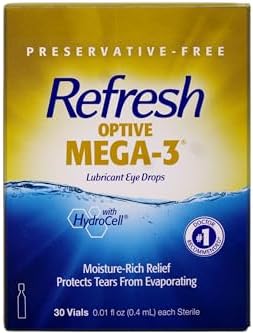 Gotas Lubricantes para Ojos Refresh Optive Mega-3 Sin Conservadores, 0.01 Onzas Líquidas - 30 Viales (Paquete de 2) - imagen 2
